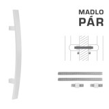 AJTÓKINCS MP kód K41C 40x10 mm UN - pár (WS - Fehér matt) - MP WS (fehér szőnyeg)