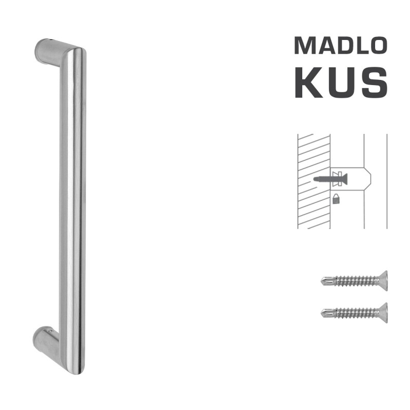 AJTÓKINCS MP kód K02 Ø 25 mm ST - db (BN - Szálcsiszolt rozsdamentes acél)