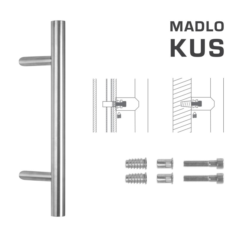 AJTÓKINCS MP kód K10 Ø 35 mm SP - db (BN - Szálcsiszolt rozsdamentes acél)