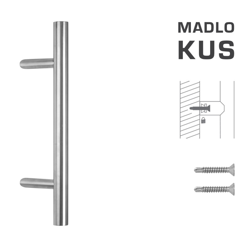 AJTÓKINCS MP kód K10 Ø 35 mm ST - db (BN - Szálcsiszolt rozsdamentes acél)