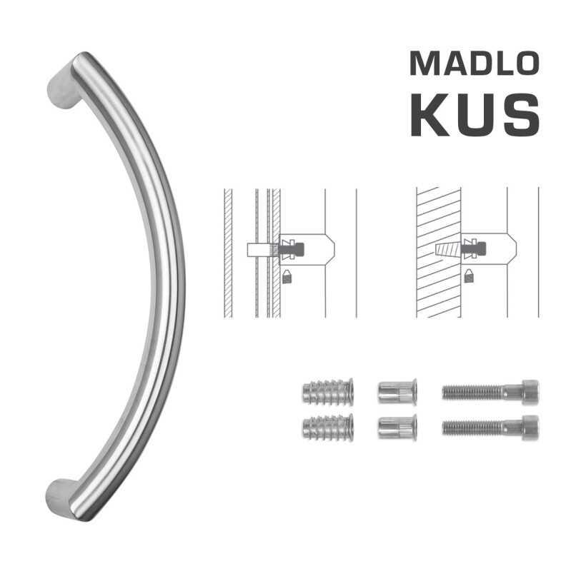 AJTÓKINCS MP kód K39 Ø 32 mm SP - db (BN - Szálcsiszolt rozsdamentes acél)