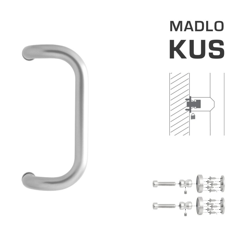 AJTÓKINCS MP M2 WA/BD-WOOD - db (BN - Szálcsiszolt rozsdamentes acél)