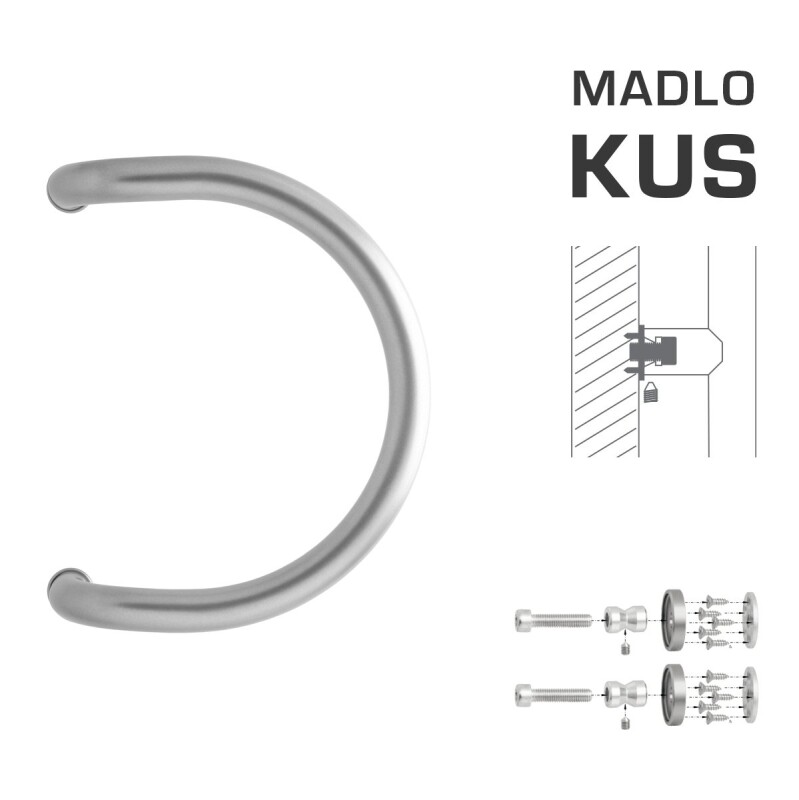 AJTÓKINCS MP M1 WA/BD-WOOD - db (Ezüst RAL 9006)