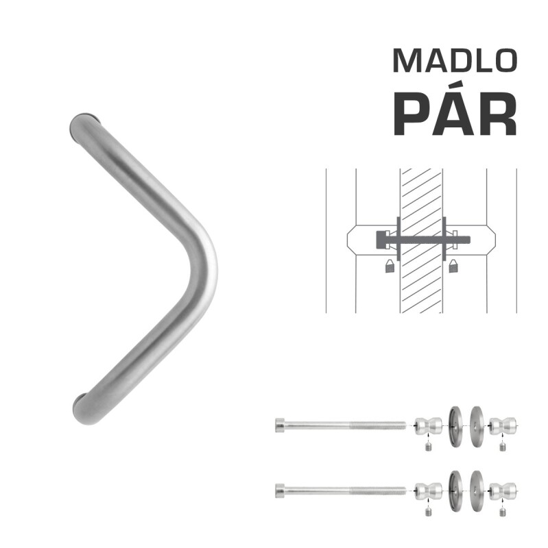 AJTÓKILINCS MP M6 WA/A-DHP - pár (ezüst RAL 9006)