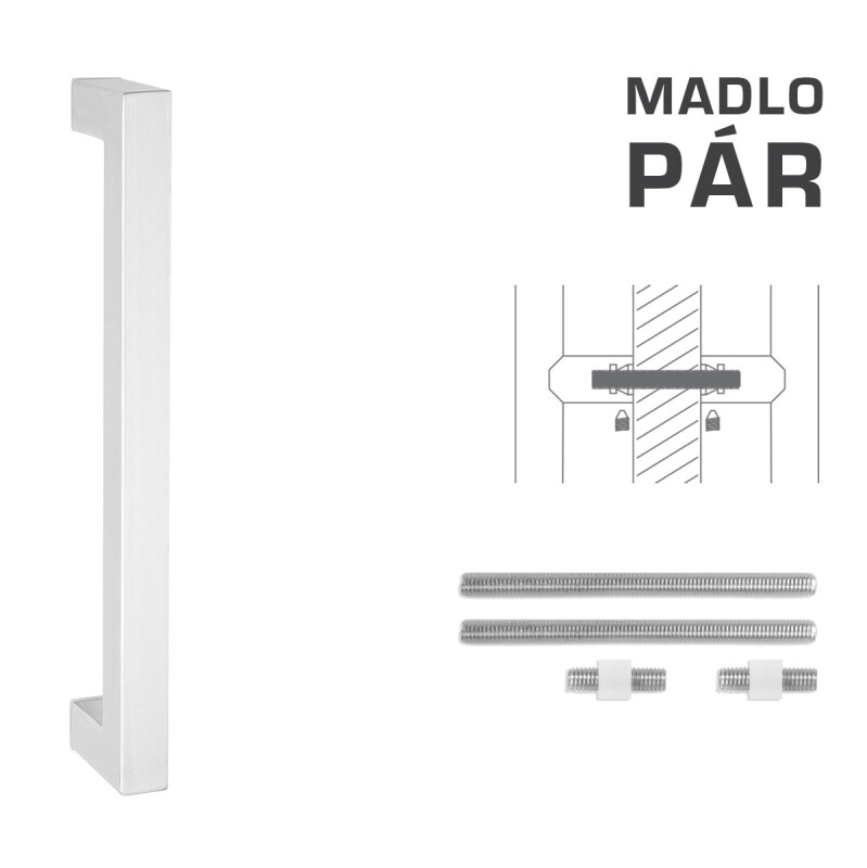 AJTÓKINCS MP kód K02K 25x25 mm UN - pár (WS - Fehér matt)