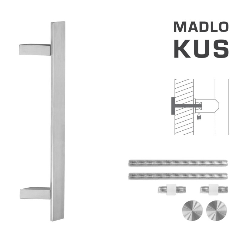 AJTÓKINCS MP kód K41Z 40x10 mm UN - db (BN - Szálcsiszolt rozsdamentes acél)