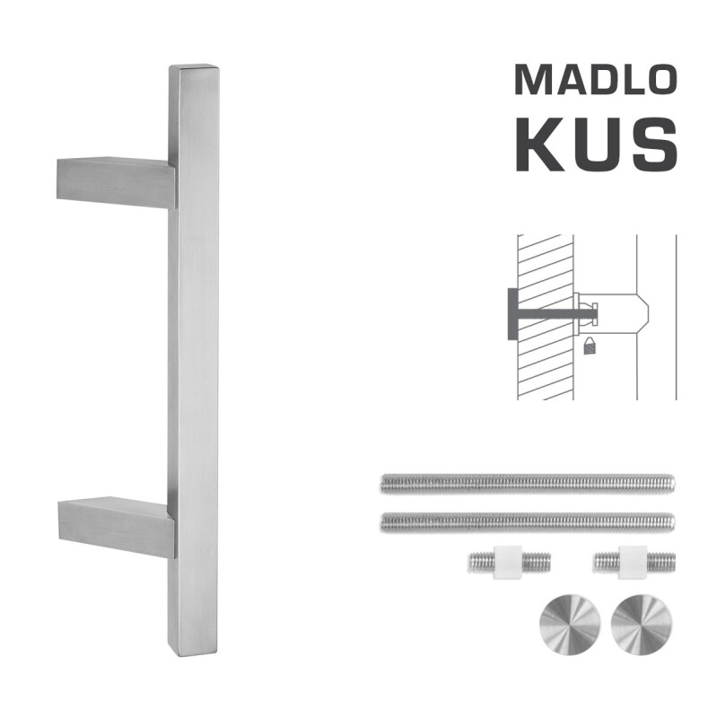 AJTÓKINCS MP kód K31Z 25x25 mm UN - db (BN - Szálcsiszolt rozsdamentes acél)