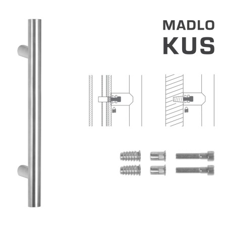 AJTÓKINCS MP kód K00 Ø 35 mm SP - db (BN - Szálcsiszolt rozsdamentes acél)