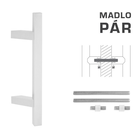 AJTÓKINCS MP kód K31Z 25x25 mm UN - pár (WS - Fehér matt)