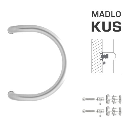 AJTÓKINCS MP M1 WA/BD-WOOD - db (BN - Szálcsiszolt rozsdamentes acél)