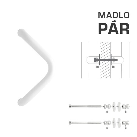 AJTÓKINCS MP M6 WA/A-DHP - pár (fehér fényes RAL 9016)