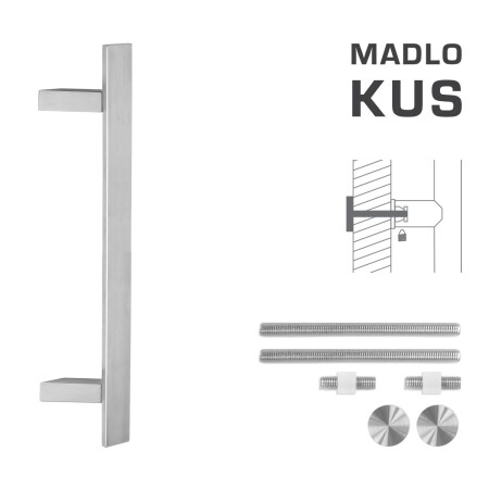 AJTÓKINCS MP kód K41Z 40x10 mm UN - db (BN - Szálcsiszolt rozsdamentes acél)