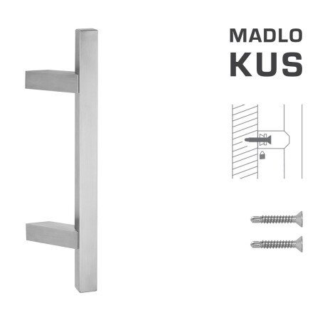 AJTÓKINCS MP kód K31Z 25x25 mm ST - db (BN - Szálcsiszolt rozsdamentes acél)