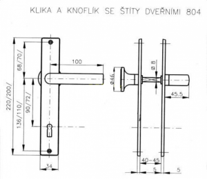 Építési szerelvények ROSTEX 804 (FÉNYES KRÓM - ROZSDAMENTES ACÉL)