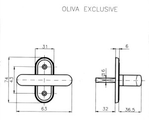 Ablak olíva ROSTEX EXCLUSIVE (TITAN GOLD)