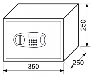 Elektronikus széf RICHTER RS25.LCD