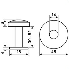 Ajtókukucskáló RICHTER GP (BRASS)