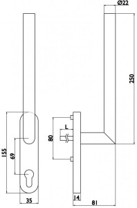 Ablak vasalatok TWIN VISION HS PORTAL 1802 (E)