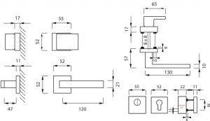 Biztonsági szerelvények MP CUBO/SQUARE HR 3230/2275 (OCS)