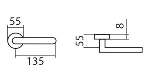 Ajtószerelvények TWIN BLOCK H 1807 M3 (E)