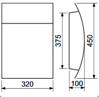 Postafiók RICHTER BK931 (matt antracit)