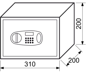 Elektronikus széf RICHTER RS20.LCD