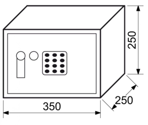 Elektronikus széf RICHTER RS25.EDK