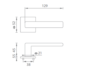 Ajtószerelvények MP Sonia HR 3095 5 S (NP)