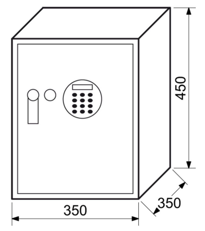 Elektronikus széf RICHTER RS.45R.LA