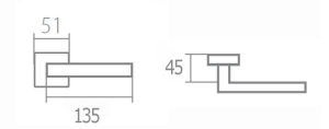 Ajtószerelvények TWIN ARIA P 710 (CH-SAT)