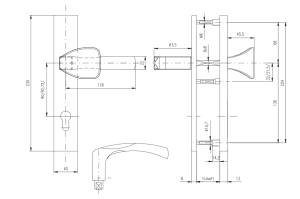 Biztonsági szerelvények ROSTEX BK RN802 MANDELO (STEEL-MAT)