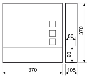 Postafiók RICHTER BK932.G.AM (matt antracit)