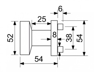 Ajtólabda Richter KNOB 03