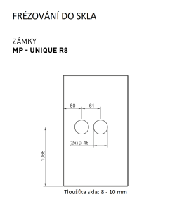 MP - UNIQUE R8 - ERBA markolatüveg LOCK - BB (BS - Matt fekete)