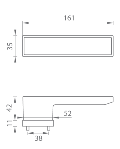 Ajtószerelvények MP TI - BIG Vario - RT 3084RT (T - Titan)