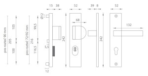 Biztonsági szerelvények MP AXA - OMEGA2 PLUS (F6 - Inox elox)