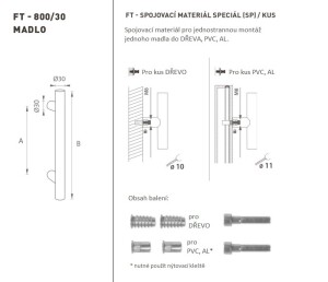 AJTÓKINCS MP kód K00 Ø 30 mm SP (BS - Fekete matt) - db