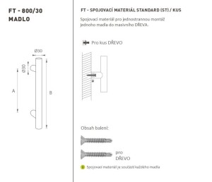 AJTÓKINCS MP kód K00 Ø 30 mm ST - db (BN - Szálcsiszolt rozsdamentes acél)