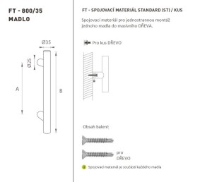 AJTÓKINCS MP kód K00 Ø 35 mm ST - db (BN - Szálcsiszolt rozsdamentes acél)