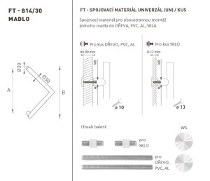 AJTÓKINCS MP kód K14 Ø 30 mm UN - db (WS - Fehér matt)