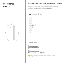 AJTÓKINCS MP kód K38 Ø 32 mm ST - db (WS - Fehér matt)