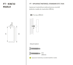 AJTÓKINCS MP kód K38 Ø 32 mm ST - db (BS - Matt fekete)