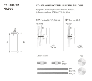 AJTÓKINCS MP kód K38 Ø 32 mm UN - db (WS - Fehér matt)