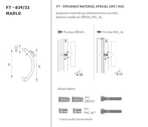 AJTÓKINCS MP kód K39 Ø 32 mm SP - db (BN - Szálcsiszolt rozsdamentes acél)