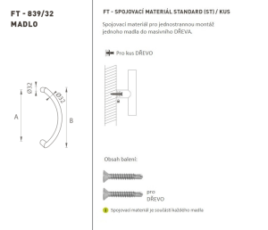 AJTÓKINCS MP kód K39 Ø 32 mm ST - db (BS - Matt fekete)