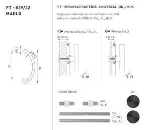 AJTÓKINCS MP kód K39 Ø 32 mm UN - db (BS - Matt fekete)