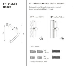 AJTÓKINCS MP kód K14T Ø 32 mm SP - db (BS - Matt fekete)