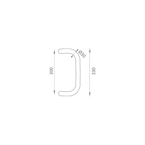 AJTÓKINCS M2 WA/AS-GLASS - pár (ezüst RAL 9006)