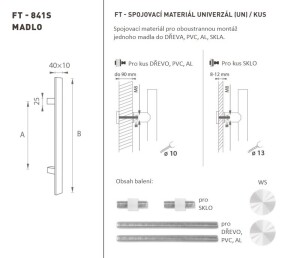 AJTÓKINCS MP kód K41S 40x10 mm UN - db (WS - Fehér matt)