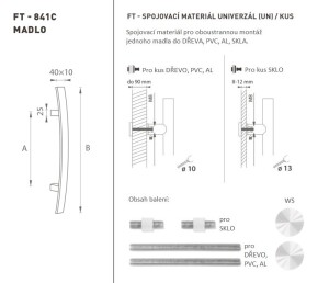 AJTÓKINCS MP kód K41C 40x10 mm UN - db (WS - Fehér matt)